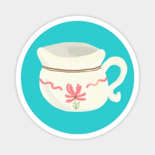 Floral Chamber Pot Magnet